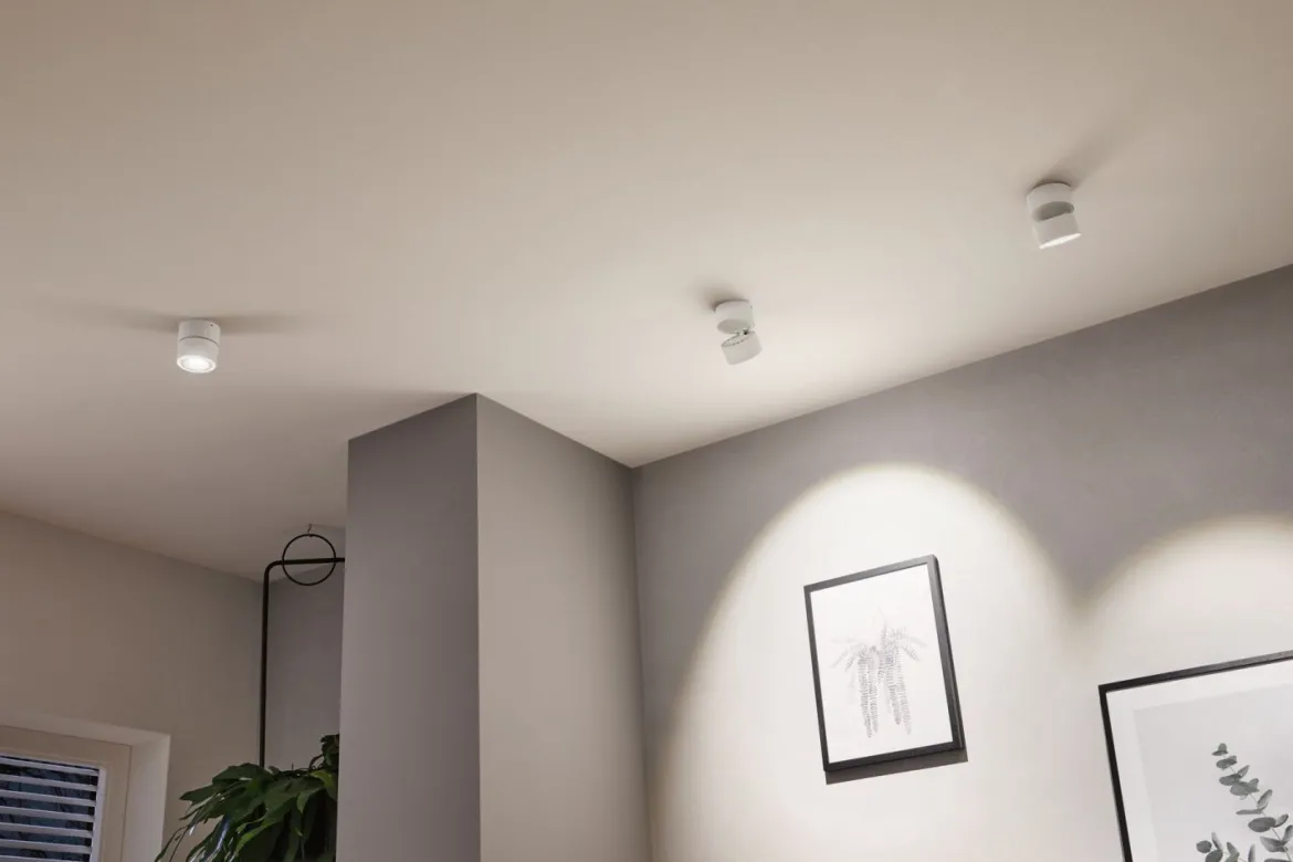 Paulmann No. 93373 Aufbauleuchte LED Spircle Weiß matt 8W 3000K 36°