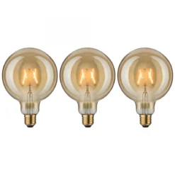Paulmann No. 5071 Bundle 3xLED Vintage Globe 125 2,5W E27 Gold 1700K