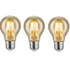 Paulmann No. 5075 Bundle 3xLED Vintage AGL 6W E27 Goldlicht dimmbar