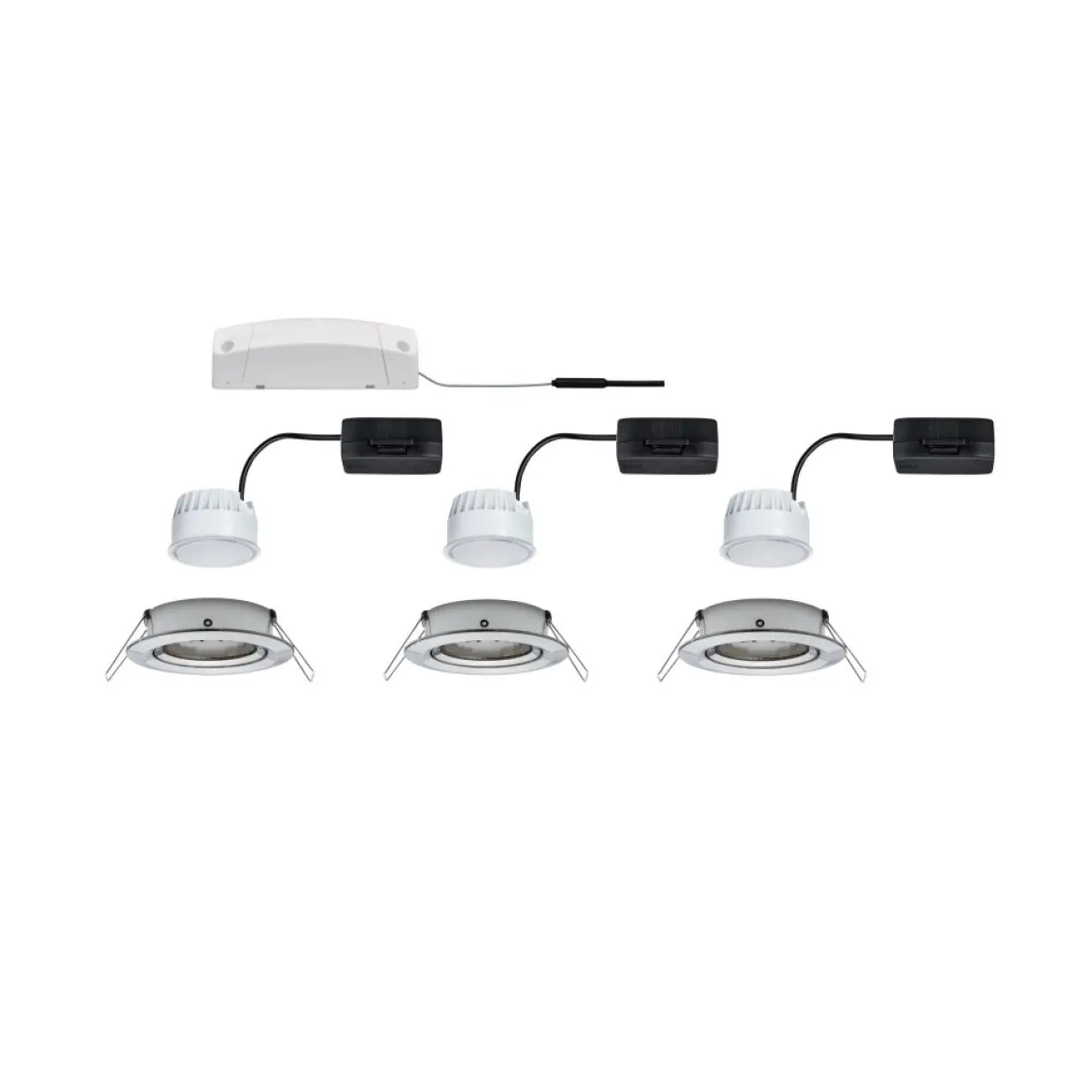 Paulmann No. 5141 EBL Nova Coin 3x6W 2700K Eisen geb. inkl. Zigbee Controller Cephei