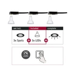 Paulmann No. 28786 Einbauleuchte CHOOSE LED-Modul GU10 EasyDim 3x5,5W 2700K