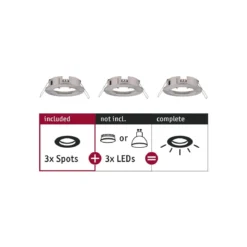 Paulmann No. 92479 Einbauleuchte CHOOSE Spot starr max. 10W Eisen gebürstet 230V