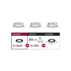 Paulmann No. 92482 Einbauleuchte CHOOSE Spot starr max. 10W Chrom 230V