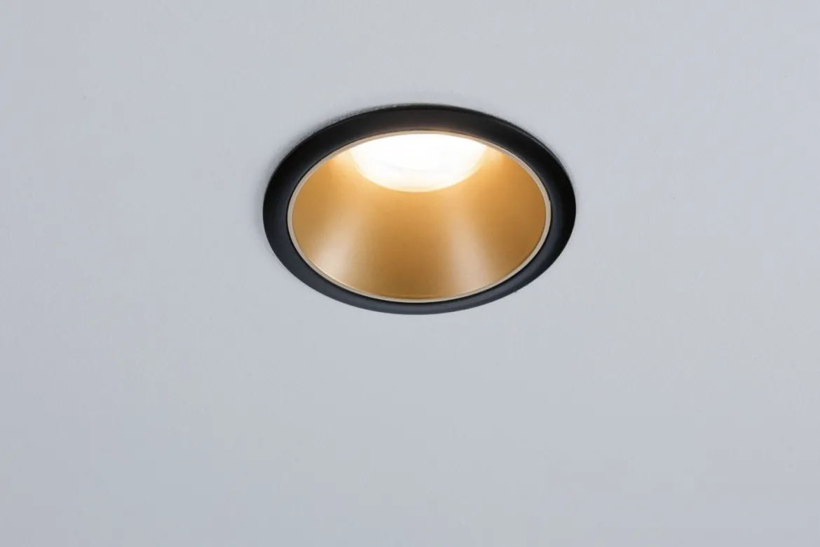 Paulmann No. 93395 Einbauleuchte Cole GU10 max.10W Schwarz Gold matt