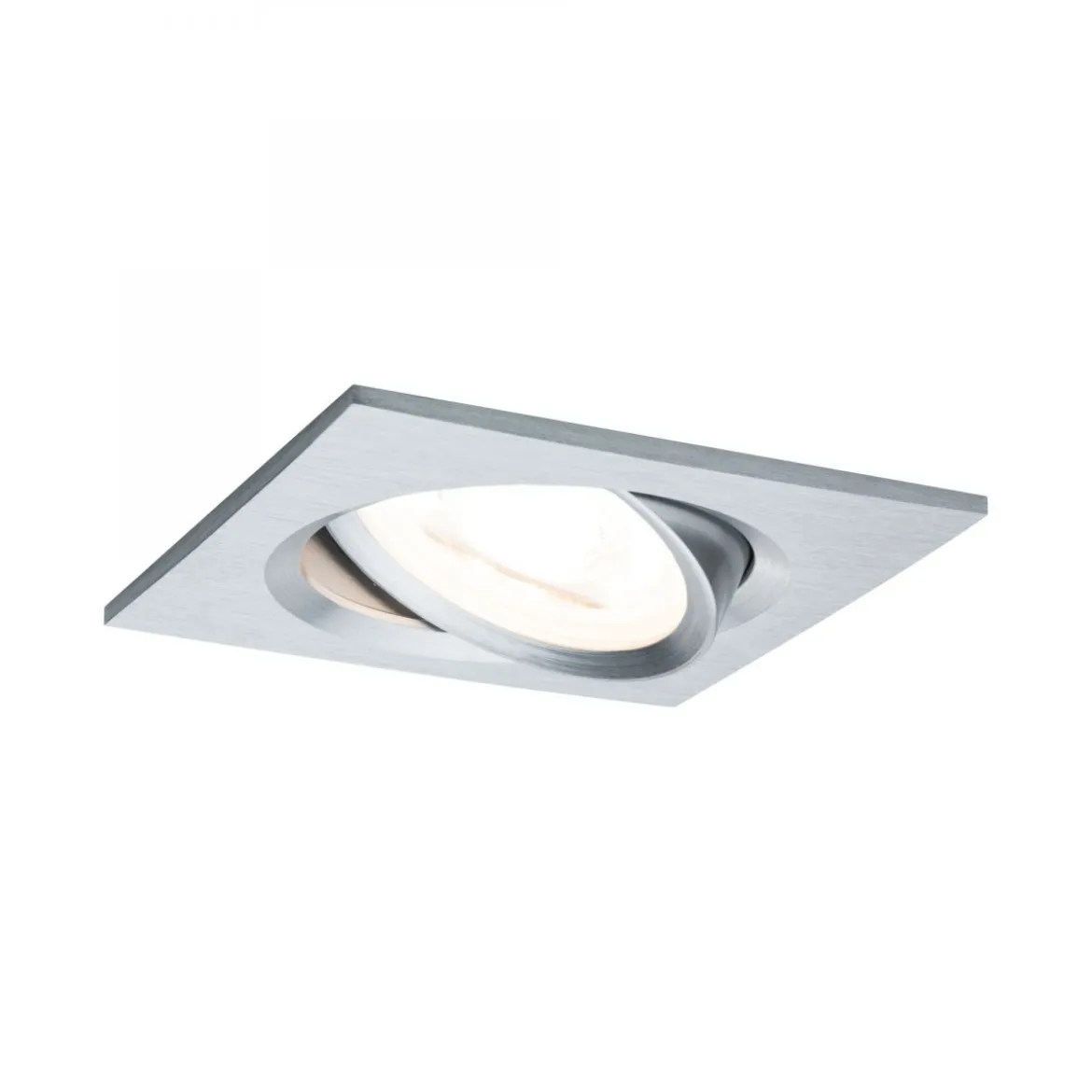Paulmann No. 93491 Einbauleuchte LED Coin Nova eckig 6W Alu gedreht 3-Stufen dimmbar