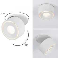 Paulmann No. 93372 Einbauleuchte LED Spircle Weiß matt 8W 3000K 36°
