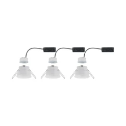 Paulmann No. 93419 Einbauleuchte LED Cymbal 3-Set Weiß matt blendfrei dimmbar