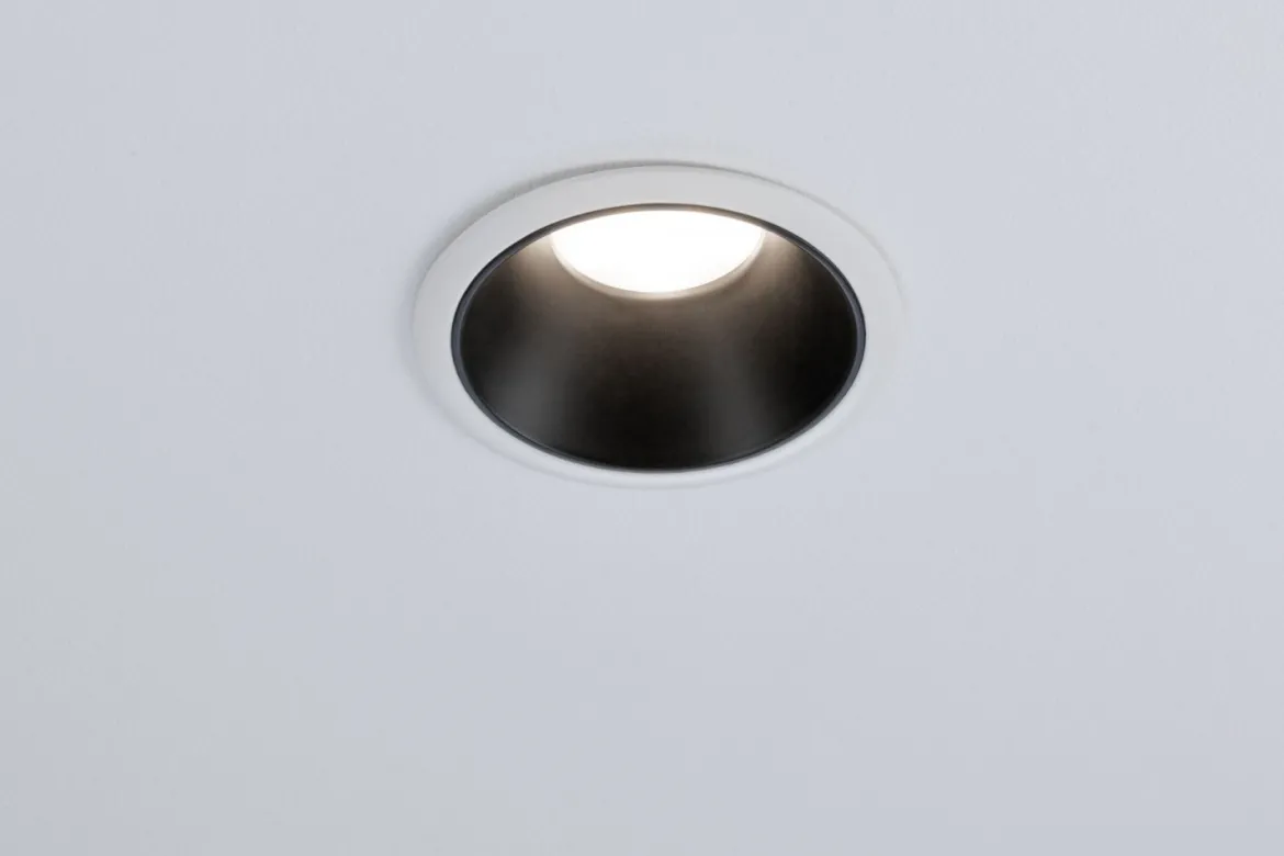 Paulmann No. 93401 Einbauleuchte LED Cole Weiß Schwarz 3-Step dimmbar 2700K