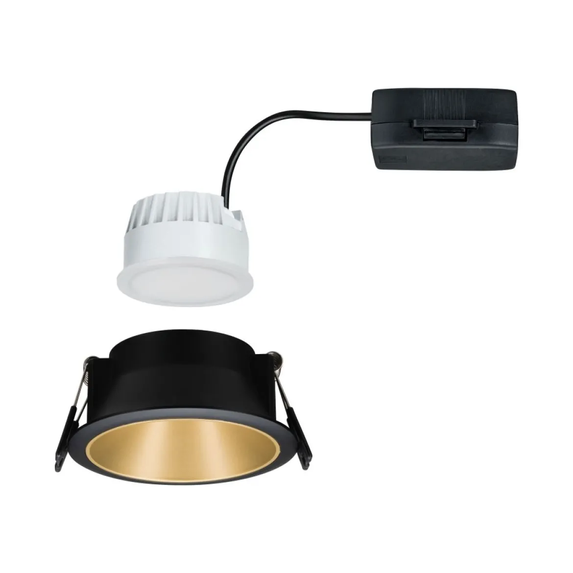 Paulmann No. 93403 Einbauleuchte LED Cole Gold matt Schwarz 3-Step dimmbar 2700K