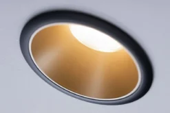 Paulmann No. 93403 Einbauleuchte LED Cole Gold matt Schwarz 3-Step dimmbar 2700K