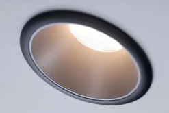 Paulmann No. 93407 Einbauleuchte LED Cole Silber matt Schwarz 3-Step dimmbar 2700K