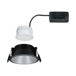 Paulmann No. 93407 Einbauleuchte LED Cole Silber matt Schwarz 3-Step dimmbar 2700K