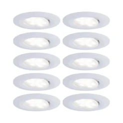 Paulmann No. 99922 Einbauleuchte LED Calla rund 10x6W Weiß matt schwenkbar