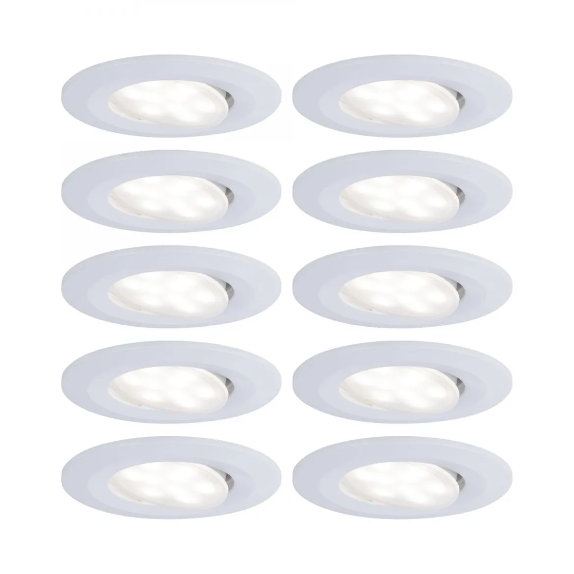 Paulmann No. 99922 Einbauleuchte LED Calla rund 10x6W Weiß matt schwenkbar