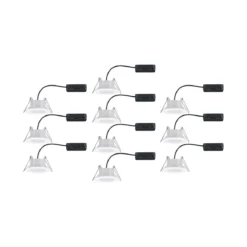 Paulmann No. 99922 Einbauleuchte LED Calla rund 10x6W Weiß matt schwenkbar