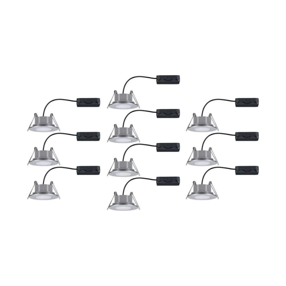Paulmann No. 99923 Einbauleuchte LED Calla rund 10x6W Chrom matt schwenkbar