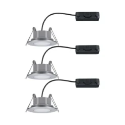 Paulmann No. 99929 Einbauleuchte LED Calla rund 3x6W Chrom matt schwenkbar