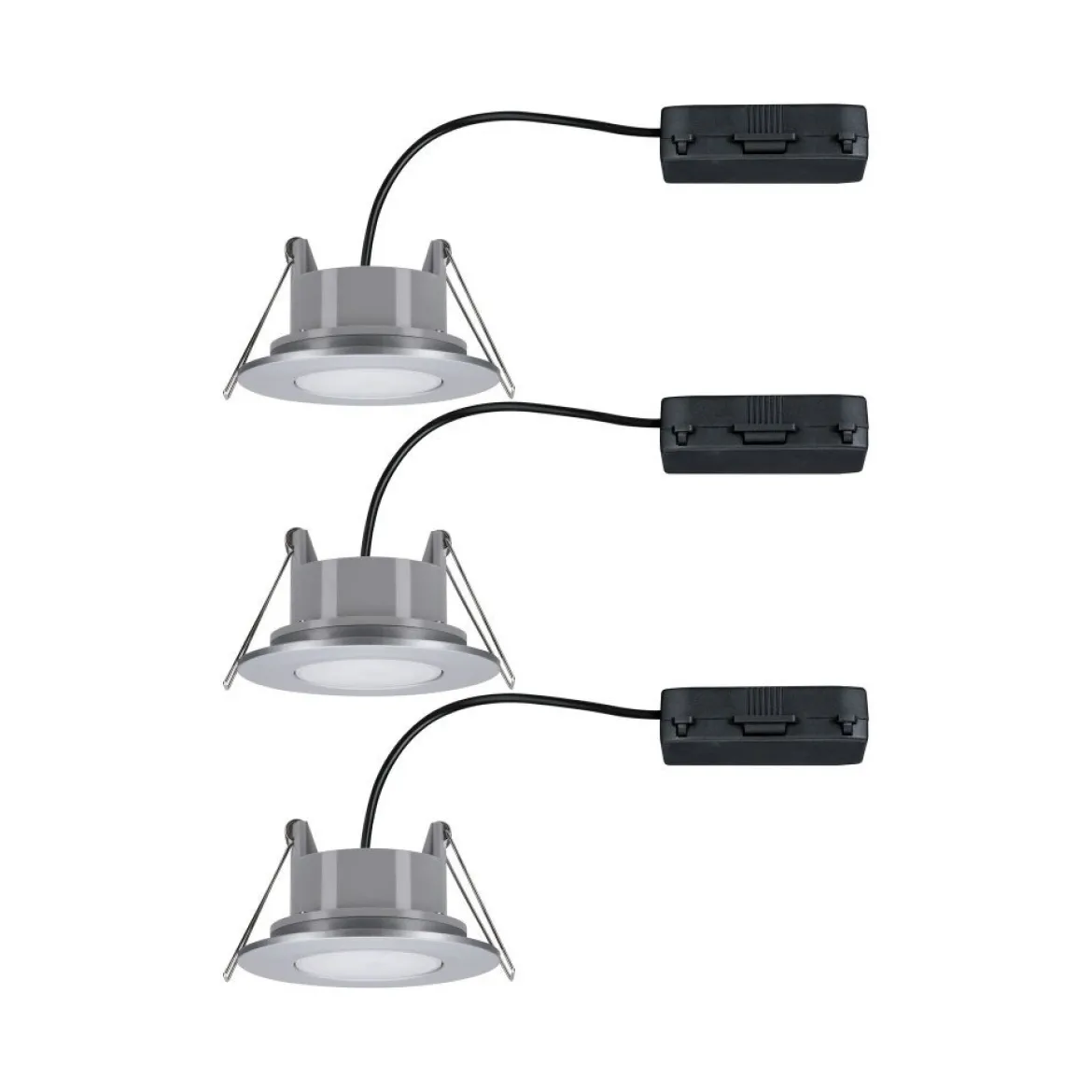 Paulmann No. 99929 Einbauleuchte LED Calla rund 3x6W Chrom matt schwenkbar