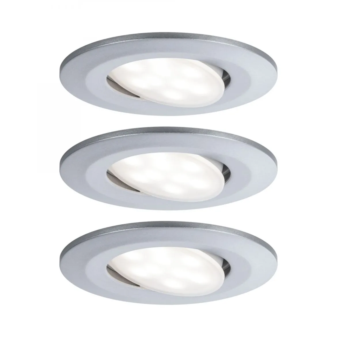 Paulmann No. 99929 Einbauleuchte LED Calla rund 3x6W Chrom matt schwenkbar