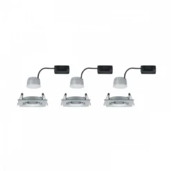 Paulmann No. 93492 Einbauleuchte LED Coin Nova eckig 6W Alu gedreht 3-Stufen dimmbar