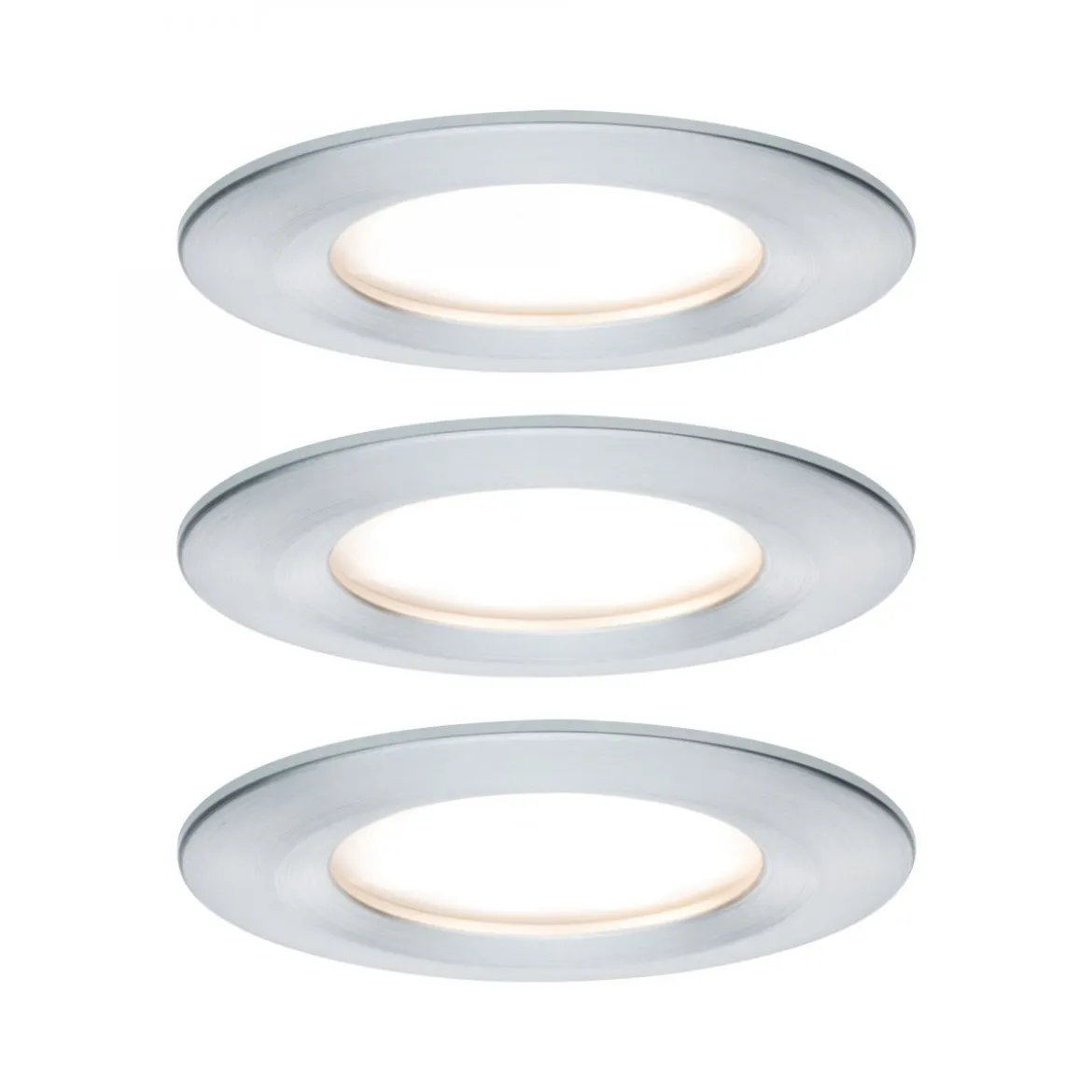 Paulmann No. 93498 Einbauleuchte LED Coin Nova rund 6W Alu gedreht 3-Stufen dimmbar IP44