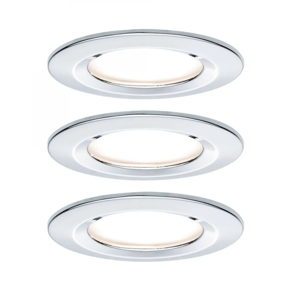 Paulmann No. 93499 Einbauleuchte LED Coin Nova rund 6W Chrom 3-Stufen dimmbar IP44
