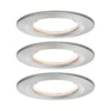Paulmann No. 93873 Einbauleuchte LED Coin Slim IP44 rund 6W Eisen 3er-Set dimmbar