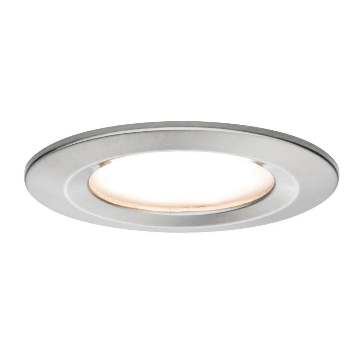 Paulmann No. 93873 Einbauleuchte LED Coin Slim IP44 rund 6W Eisen 3er-Set dimmbar