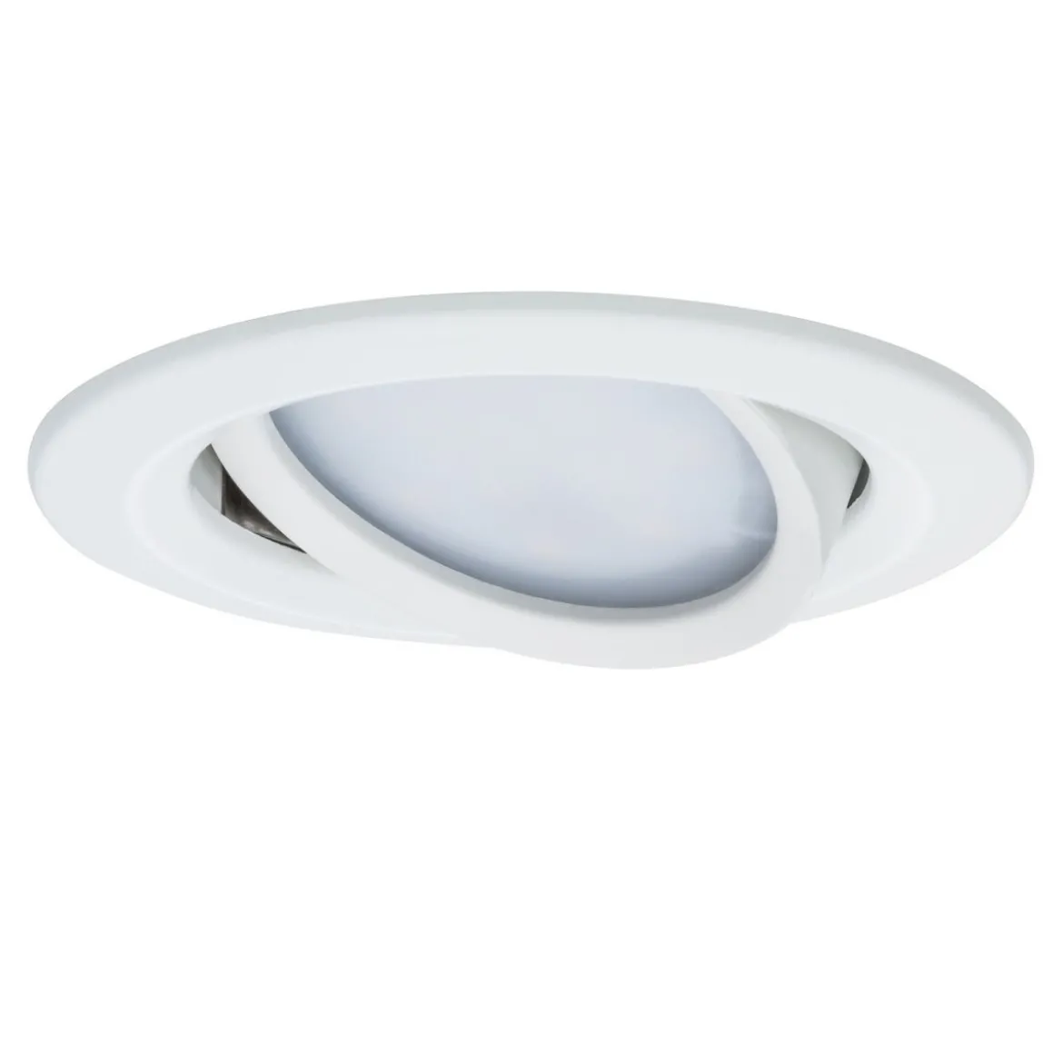 Paulmann No. 93876 Einbauleuchte LED Coin Slim IP23 rund Weiß 1er-Set dimmbar und schwenkbar