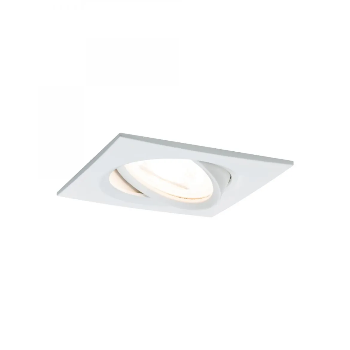 Paulmann No. 93454 Einbauleuchte LED Coin Nova 3er-Set eckig 6W Weiß matt schwenkbar