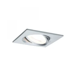 Paulmann No. 93456 Einbauleuchte LED Coin Nova 3er-Set eckig 6W Alu gedreht schwenkbar