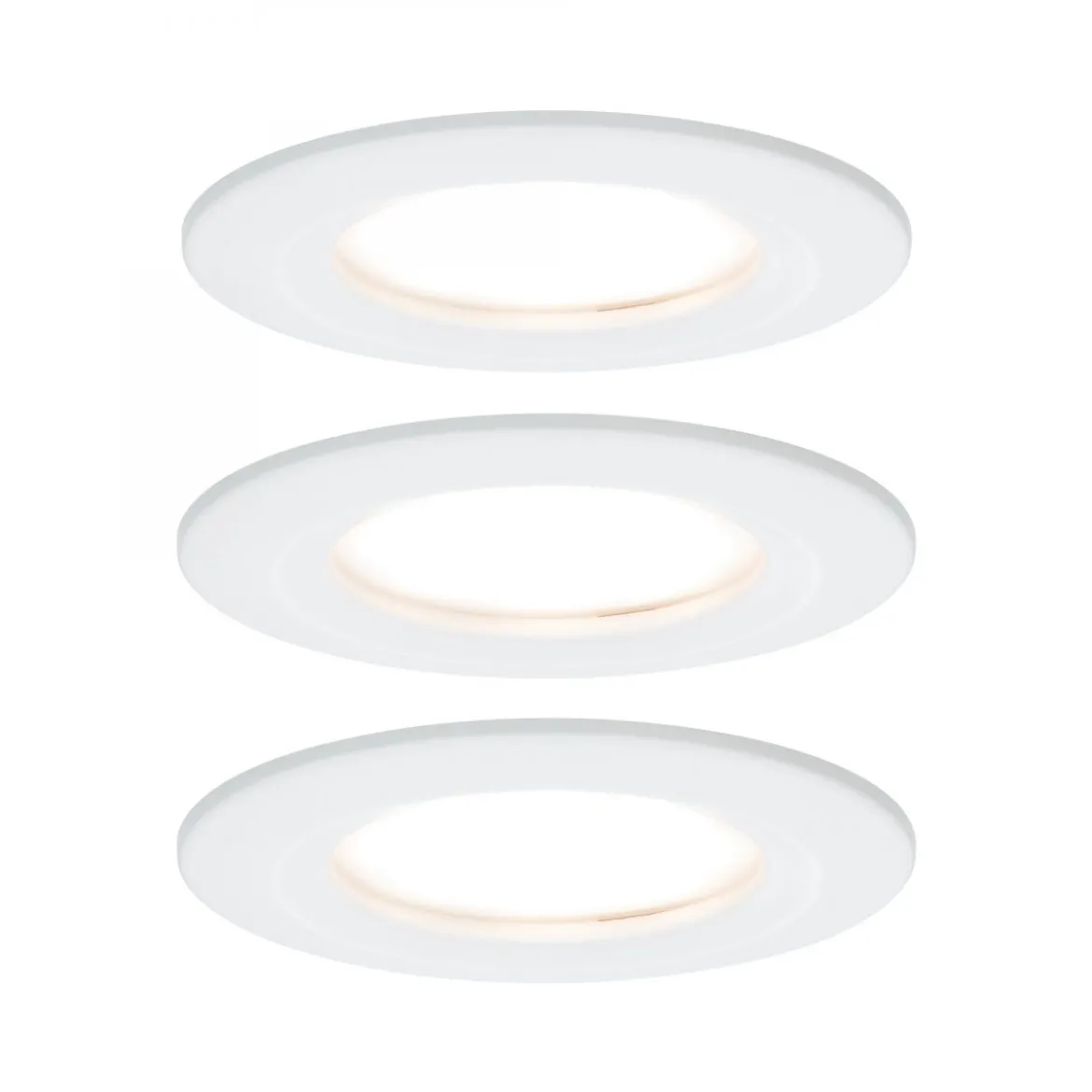 Paulmann No. 93460 Einbauleuchte LED Coin Nova 3-erSet rund 6 W Weiß matt starr