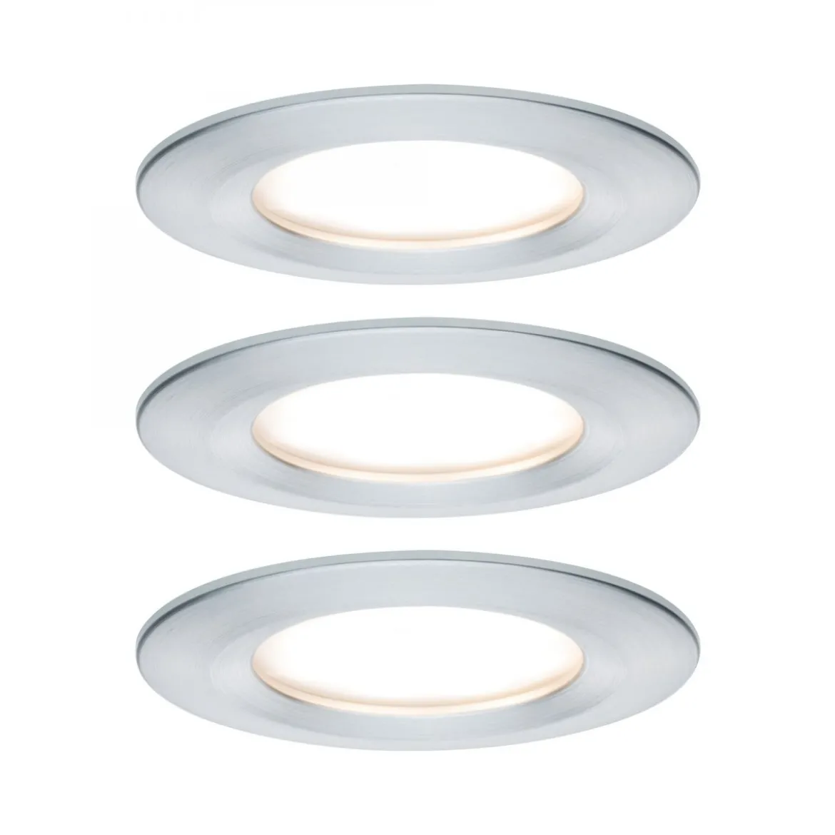 Paulmann No. 93462 Einbauleuchte LED Coin Nova rund 6W Alu gedreht starr