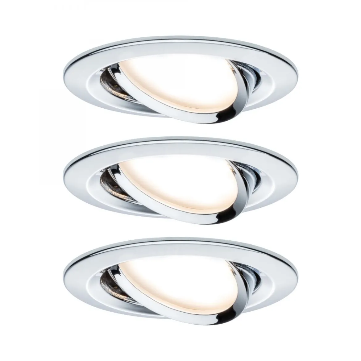 Paulmann No. 93488 Einbauleuchte LED Coin Nova rund 470lm Chrom 3-Stufen dimmbar