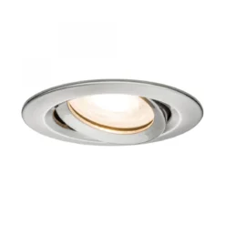 Paulmann No. 93662 Einbauleuchte LED Nova IP65 rund max. 35W Eisen gebürstet 1er-Set schwenkbar