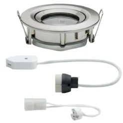 Paulmann No. 93662 Einbauleuchte LED Nova IP65 rund max. 35W Eisen gebürstet 1er-Set schwenkbar