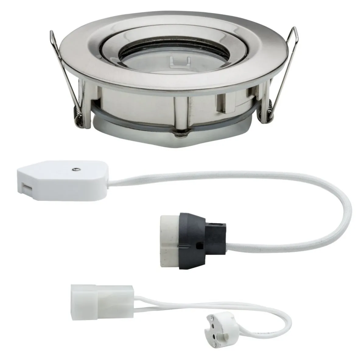 Paulmann No. 93662 Einbauleuchte LED Nova IP65 rund max. 35W Eisen gebürstet 1er-Set schwenkbar