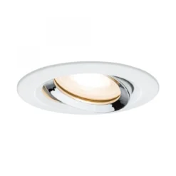 Paulmann No. 93663 Einbauleuchte LED Nova IP65 rund max. 35W Weiß, Chrom 1er-Set schwenkbar