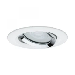 Paulmann No. 93663 Einbauleuchte LED Nova IP65 rund max. 35W Weiß, Chrom 1er-Set schwenkbar