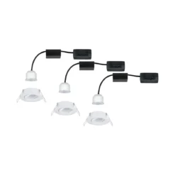 Paulmann No. 92971 Einbauleuchte Nova mini Plus EasyDim schwenkbar 3x4,2W 2.700K Weiß