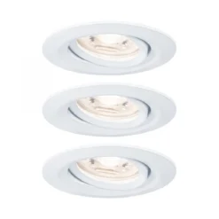 Paulmann No. 92971 Einbauleuchte Nova mini Plus EasyDim schwenkbar 3x4,2W 2.700K Weiß