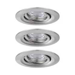 Paulmann No. 92973 Einbauleuchte Nova mini Plus EasyDim schwenkbar 3x4,2W 2.700K Eisen