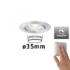 Paulmann No. 92974 Einbauleuchte Nova mini Plus EasyDim schwenkbar 4,2W 2.700K Alu