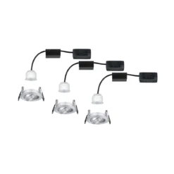 Paulmann No. 92975 Einbauleuchte Nova mini Plus EasyDim schwenkbar 3x4,2W 2.700K Alu