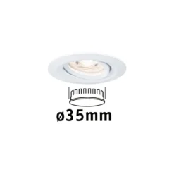 Paulmann No. 94292 Einbauleuchte Nova mini schwenkbar 4W 2.700K Weiß matt 230V