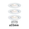 Paulmann No. 94293 Einbauleuchte Nova mini schwenkbar 3x4W 2.700K Weiß matt 230V