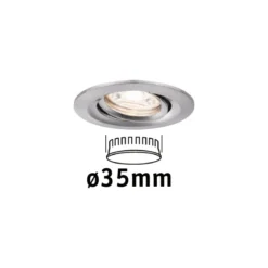 Paulmann No. 94294 Einbauleuchte Nova mini schwenkbar 4W 2.700K Eisen gebürstet 230V
