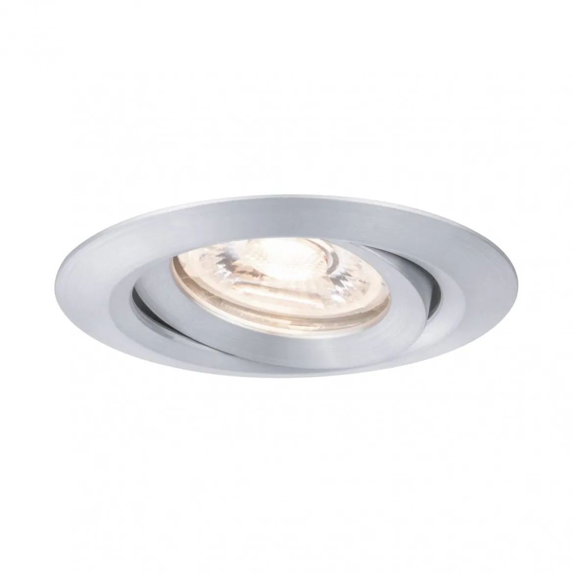 Paulmann No. 94296 Einbauleuchte Nova mini schwenkbar 4W 2.700K Alu gedreht 230V