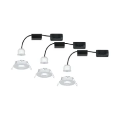 Paulmann No. 94299 Einbauleuchte Nova mini starr IP44 3x4W 2.700K Weiß matt 230V