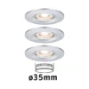 Paulmann No. 94303 Einbauleuchte Nova mini starr IP44 3x4W 2.700K Chrom 230V